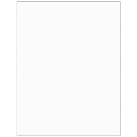 Bsc Preferred 8-1/2 x 11'' Clear Rectangle Laser Labels, 100PK BUY00027562